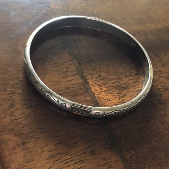 Brighton Venezia Two Tone Silver & Gold-Plated Bangle - Picture 15 of 16